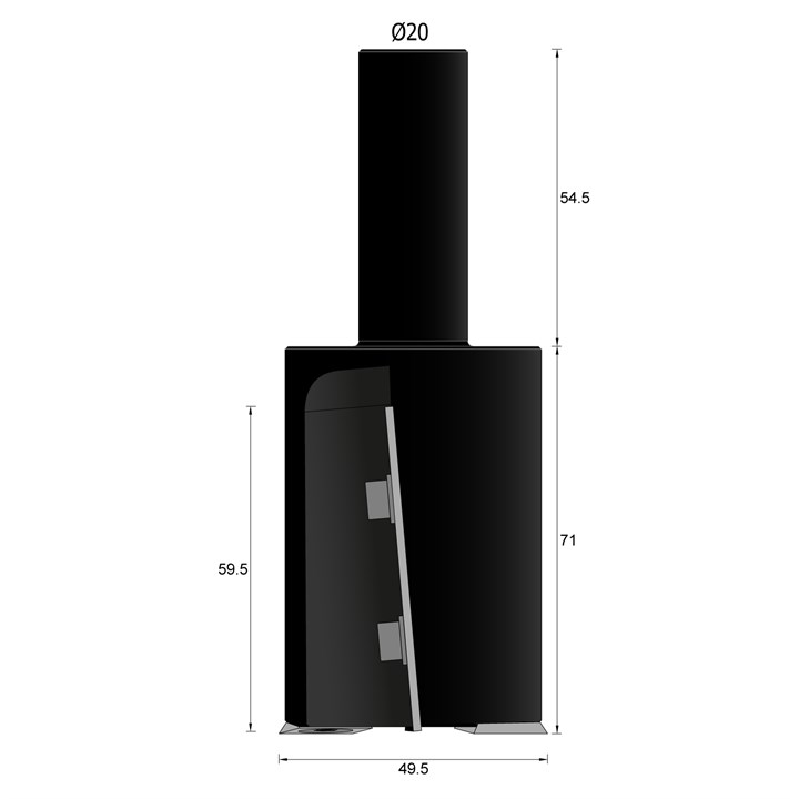 60mm Rebate Head - 50 x 134.25 x 20 mm MEC Shank