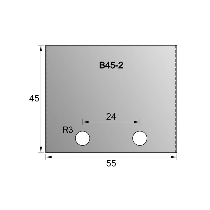 55 x 45 x 4 B45-2 Blank