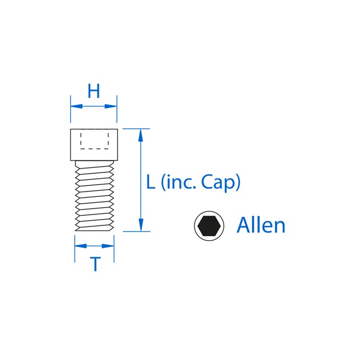 M5 x 25 Cap Head Screw