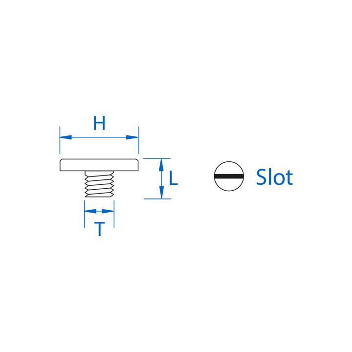 M5 x 16 mm Dia Flat Cap Side Stop Screws for Serrated Head
