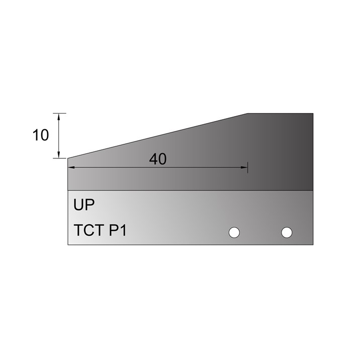 UP - Under-wood 40 x 10mm Bevel Panel Cutter in TCT