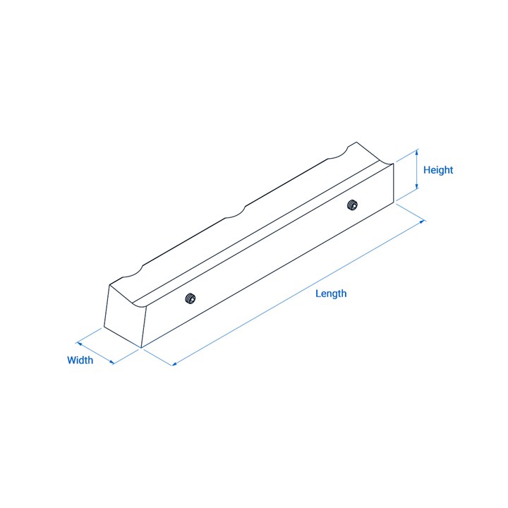 Jaw 93.5 x 12.5 x 13.5 (100 mm Cill)