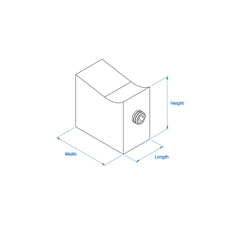 Jaw 8.5 x 12.5 mm - Screw Type