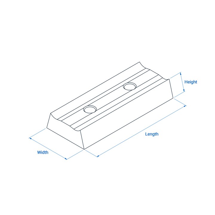 Jaw 76 x 32 (96 x 100 Limiter Head)