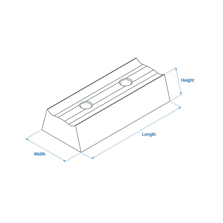 Jaw 76 x 32 (125 x 100 Limiter Heads)
