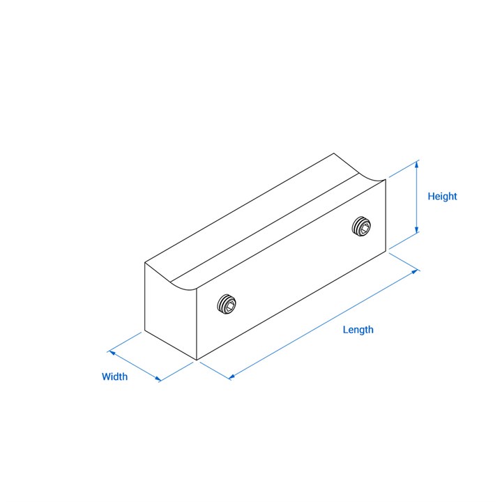 Jaw for 40 mm Vari Angle Head