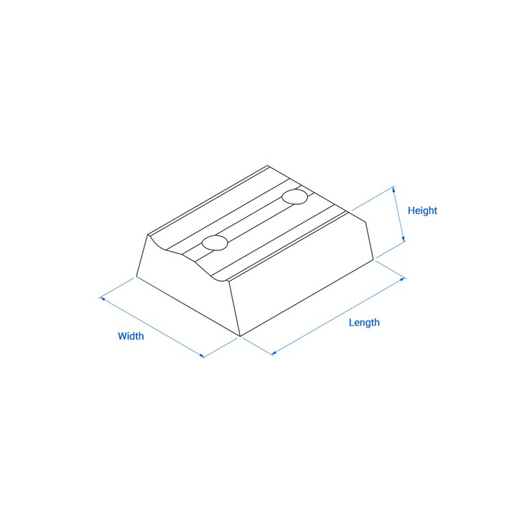 Jaw 190 Dia Panel Head 50 x 39 mm