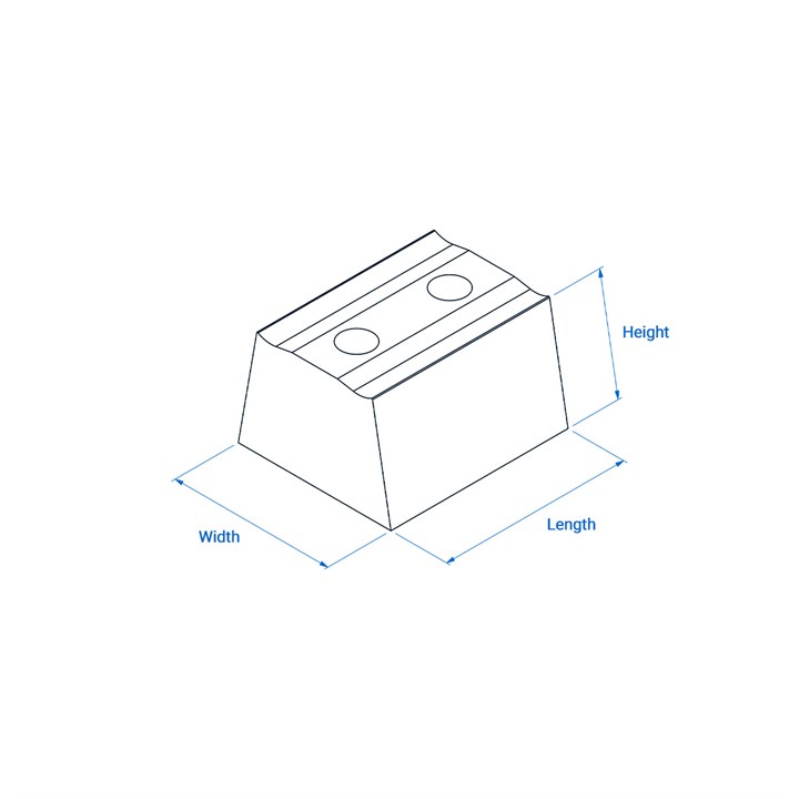 Jaw for 40 mm Serrated Limiter Head