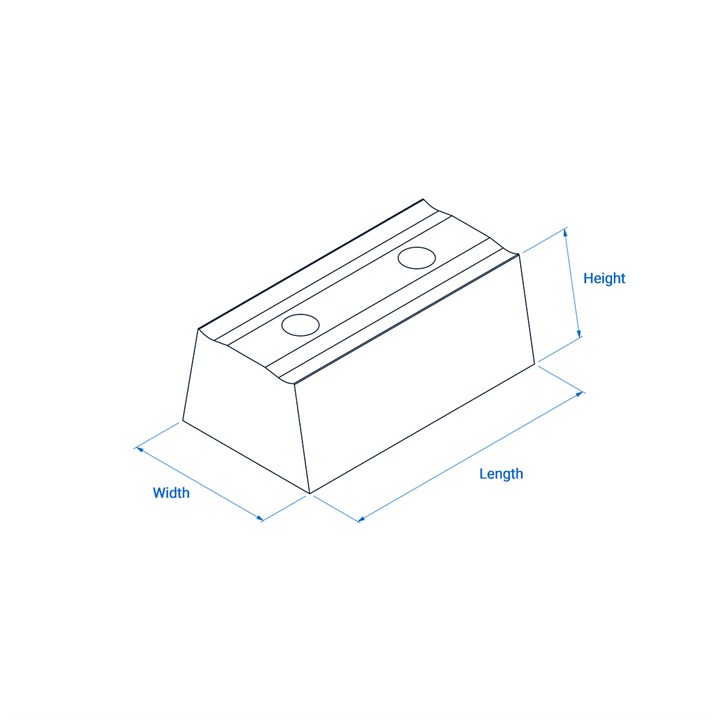 Jaw for 60 mm Serrated Limiter Head