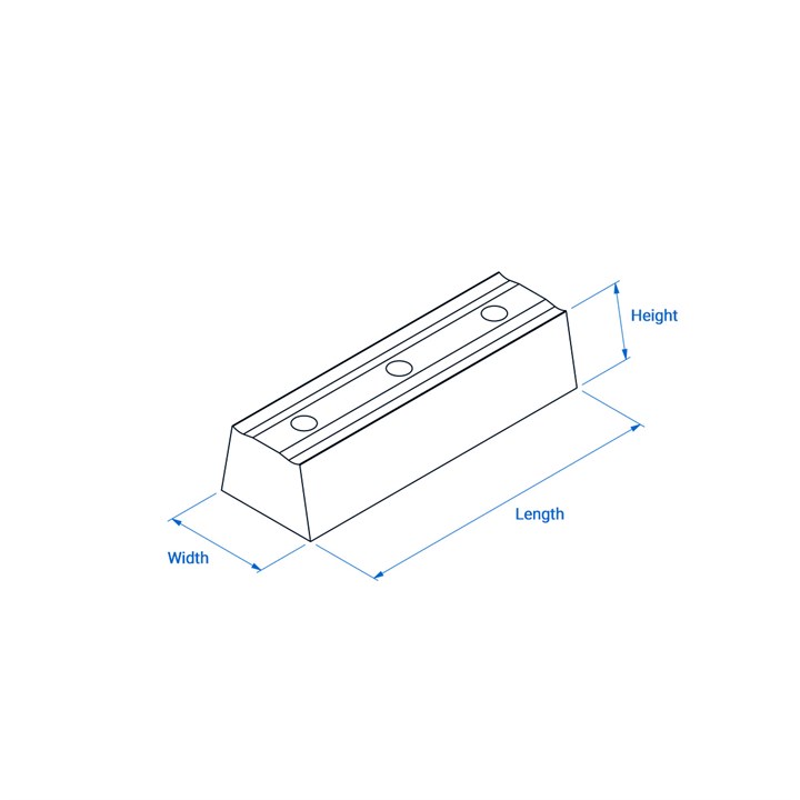 Jaw for 130 mm Serrated Limiter Head