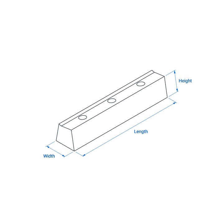 Jaw for 130 mm Serrated MEC Head