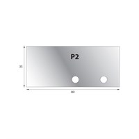 80 x 35 x 4 mm P2 Blank HSS