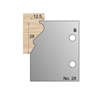 28 x 12.5mm Skirting Profile Cutter in HSS - 28