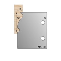30 x 8mm Skirting Profile Cutter in HSS - 30