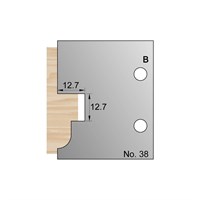 12.7 x 12.7mm Window Profile Cutter in HSS - 38