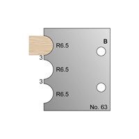 13mm Dia (R6.5) Nosing Profile Cutter in HSS - 63