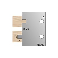 6 x 7mm T & G Profile Cutter in HSS - 67