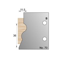 30 x 9.5mm Skirting Profile Cutter in HSS - 70