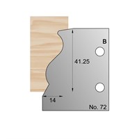 41.25 x 14mm Skirting Profile Cutter in HSS - 72