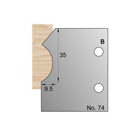 33 x 10mm Skirting Profile Cutter in HSS - 74