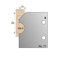 33 x 11mm (R8.5) Skirting Profile Cutter in HSS - 77