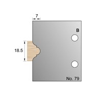 18.5 x 7mm Astragal Profile Cutter in HSS - 79