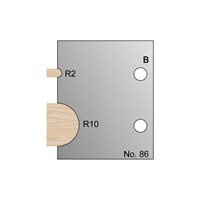 R2 & R10 Nosing Profile Cutter in HSS - 86