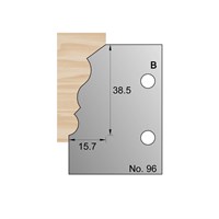 35.5 x 11.15mm Skirting Profile Cutter in HSS - 96