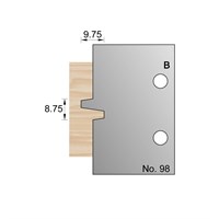 8.75 x 9.75mm Glue Joint Profile Cutter in HSS - 98