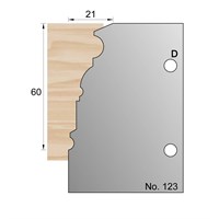 60 x 21mm Cornice Profile Cutter in HSS - 123