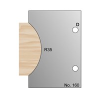 R35 Radius Profile Cutter in HSS - 160