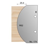 100 x 2.4mm (R62) Convex Profile Cutter in HSS - 174
