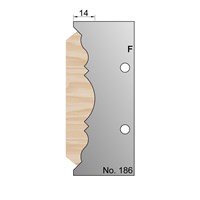 100 x 14mm Profile Cutter in HSS - 186