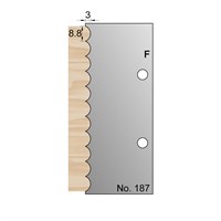8.8 x 3.5mm Reeding Profile Cutter in HSS - 187