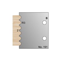 R3 w/ 2mm Quirk Reeding Profile Cutter in HSS - 191