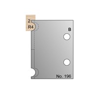 8mm Dia (R4) w/ 2mm Quirk Cockbead Profile Cutter in HSS - 196