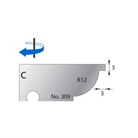 R12 w/ 3mm Quirk Scribe Cutter in HSS - 309