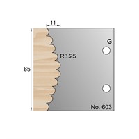 65 x 12.25mm Reeding Profile Cutter in HSS - 603