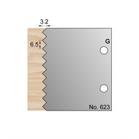 6.5 x 3.2mm Glue Joint Profile Cutter in HSS - 623