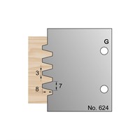 40mm Glue Joint Profile Cutter in HSS - 624
