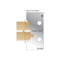 3.5mm T & G Profile Cutter in HSS - 64A