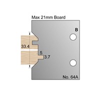 3.5mm T & G Profile Cutter in HSS - 64A