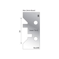 5mm T & G Profile Cutter in HSS - 64B
