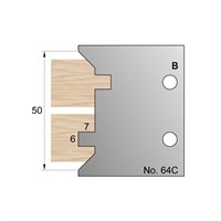 6mm T & G Profile Cutter in HSS - 64C