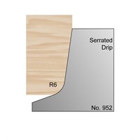 R6 Cill Head Serrated Profile Cutter in HSS - 952