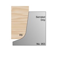 R8 Cill Head Serrated Profile Cutter in HSS - 953
