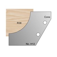 R38 Concave Cone Profile Cutter in HSS - H12