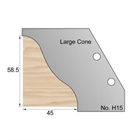 58.5 x 45mm Cone Profile Cutter in HSS - H15