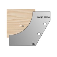 R48 Cornice Cone Profile Cutter in HSS - H19