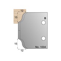 15 x 12mm Lambs Tongue Profile Cutter in HSS - 1004